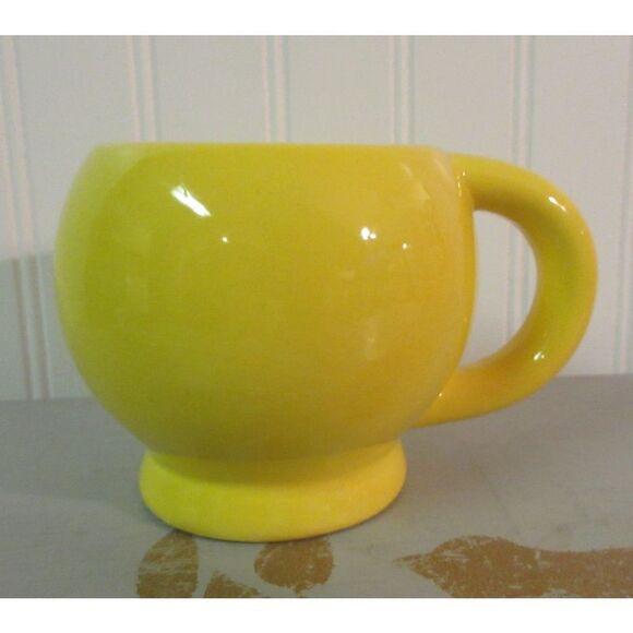 Retro smile face mug yellow - Picture 2 of 3